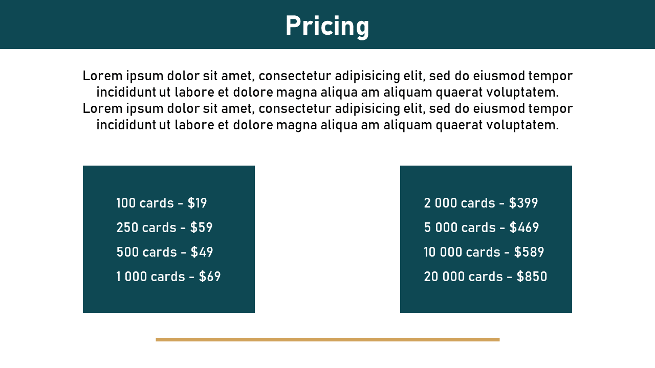cost oriented pricing